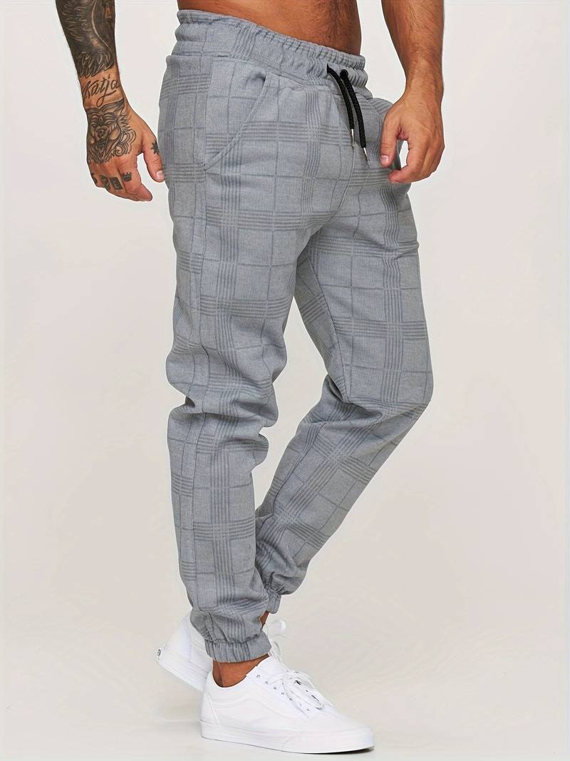 CheckMate | Stylish Modern Checked Jogging Pants for Men 2