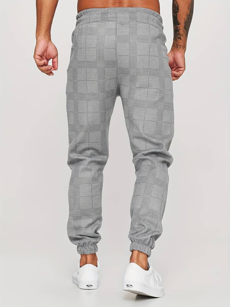 CheckMate | Stylish Modern Checked Jogging Pants for Men 3