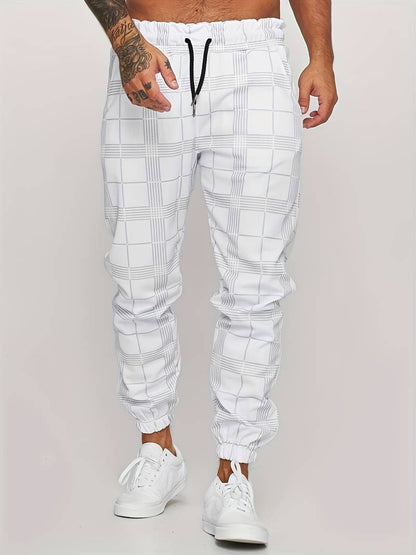 CheckMate | Stylish Modern Checked Jogging Pants for Men 4