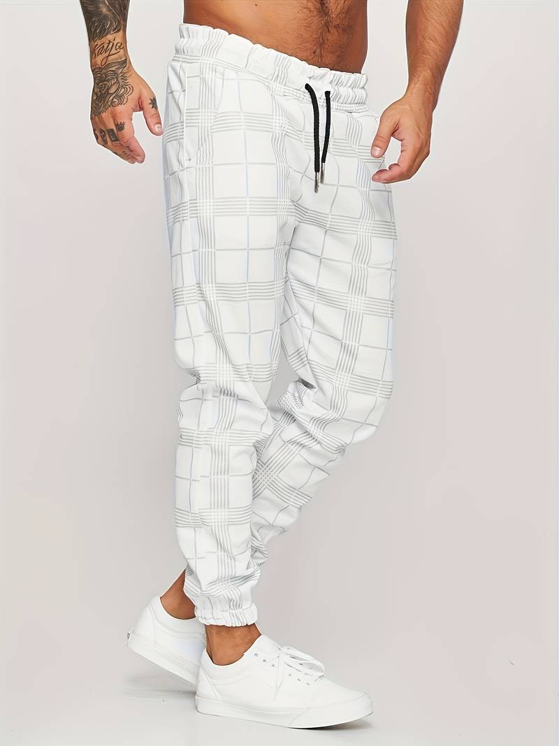 CheckMate | Stylish Modern Checked Jogging Pants for Men 5