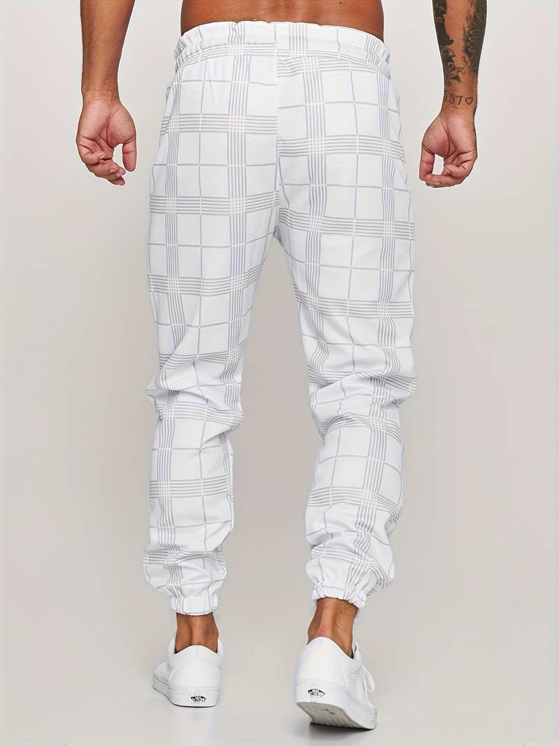 CheckMate | Stylish Modern Checked Jogging Pants for Men 7