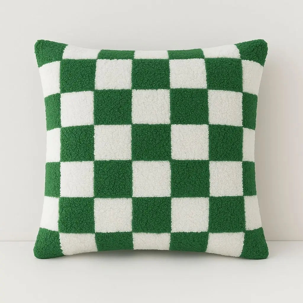 Colourful Square Pattern Pillow Cover - Lusomart