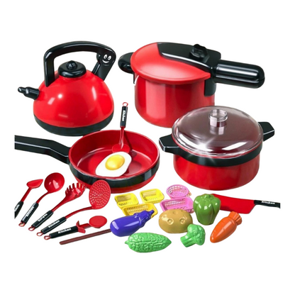 Fun Kids Play Kitchen Cooking Set - Lusomart