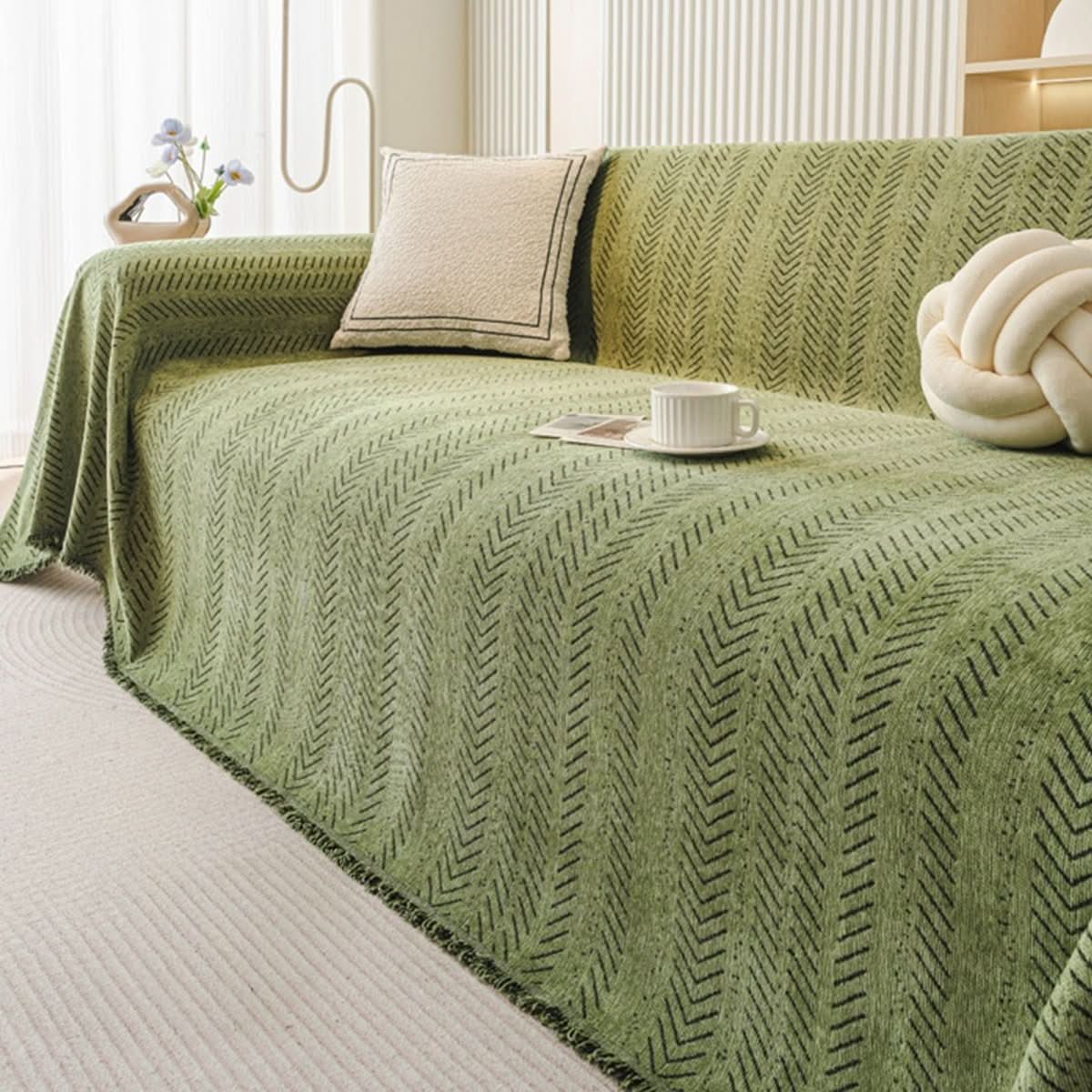 ChenilleGuard | Stylish Durable Scratch-Resistant Slipcover Sofa Protector 6
