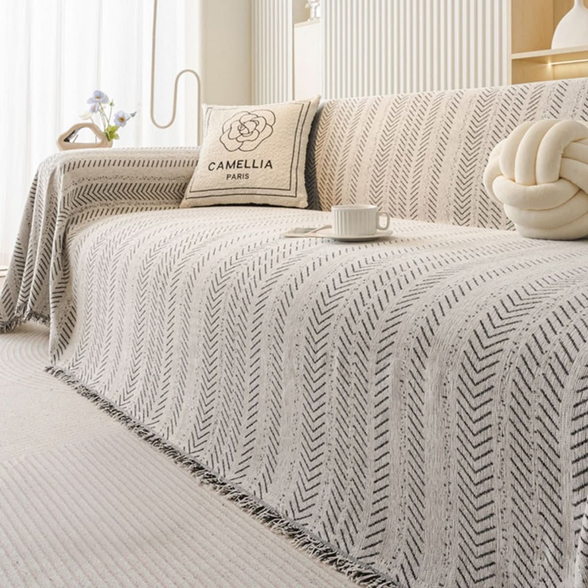 ChenilleGuard | Stylish Durable Scratch-Resistant Slipcover Sofa Protector 8