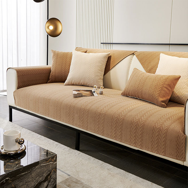 Soft Floral Print Slip Resistant Sofa Cover