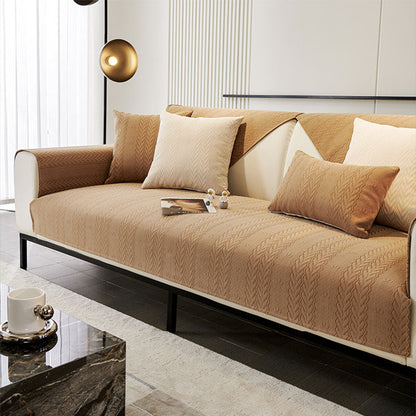 Soft Floral Print Slip Resistant Sofa Cover