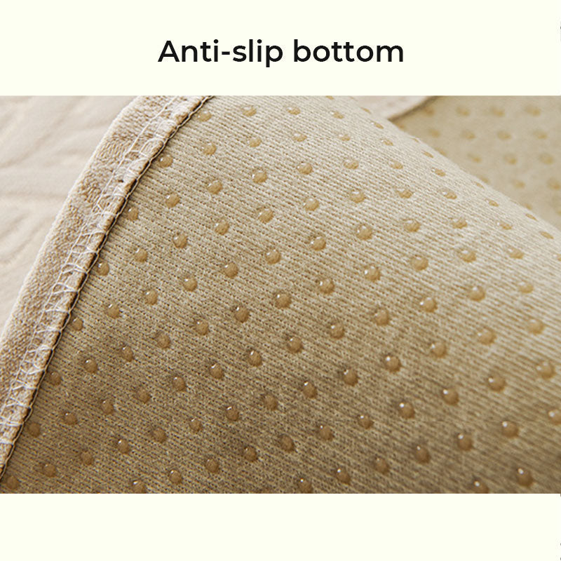 Soft Floral Print Slip Resistant Sofa Cover
