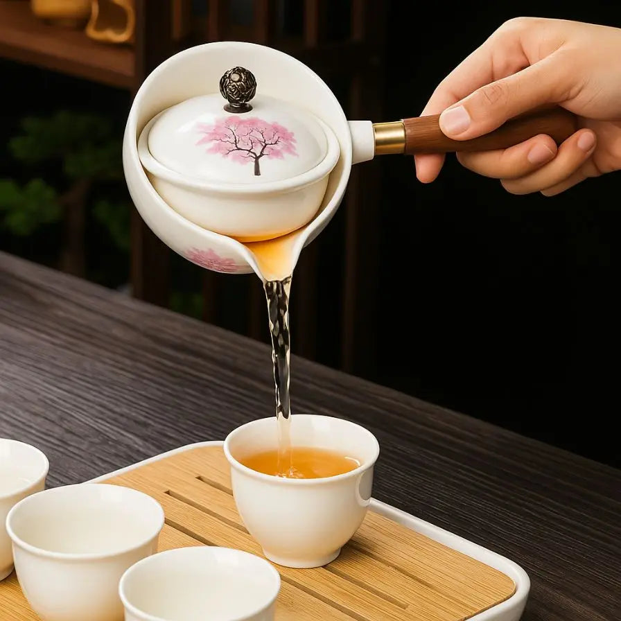 Cherry Blossom - Rotating Infuser Teapot Inovessa