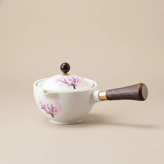 Floral Pattern Spinning Tea Infuser Pot - Lusomart