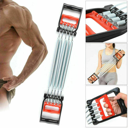 Strong Chest Builder | 5 Spring Upper Body Exerciser - Lusomart