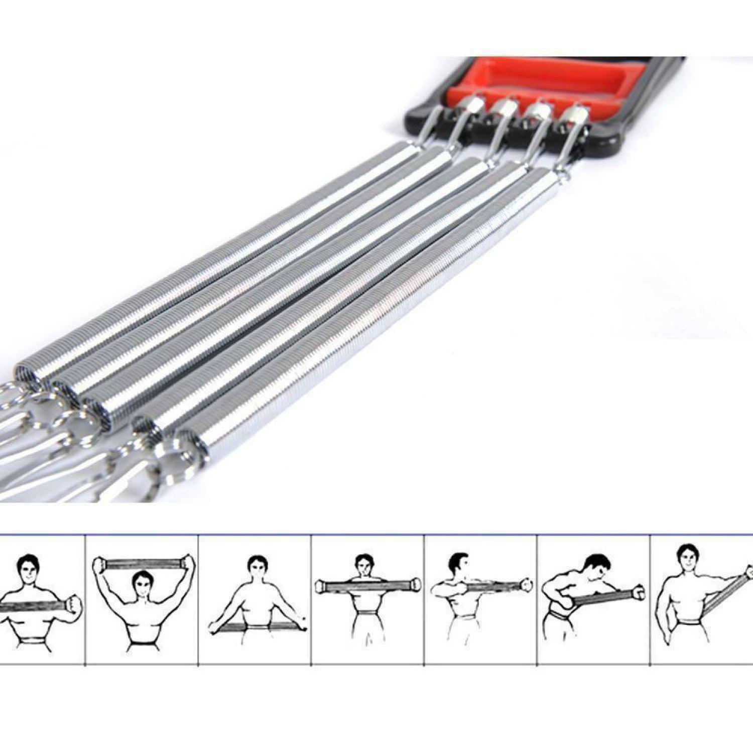 Chest Expander - 5 Spring Exercise Puller Muscle Stretcher Training Home Pull Gym 3