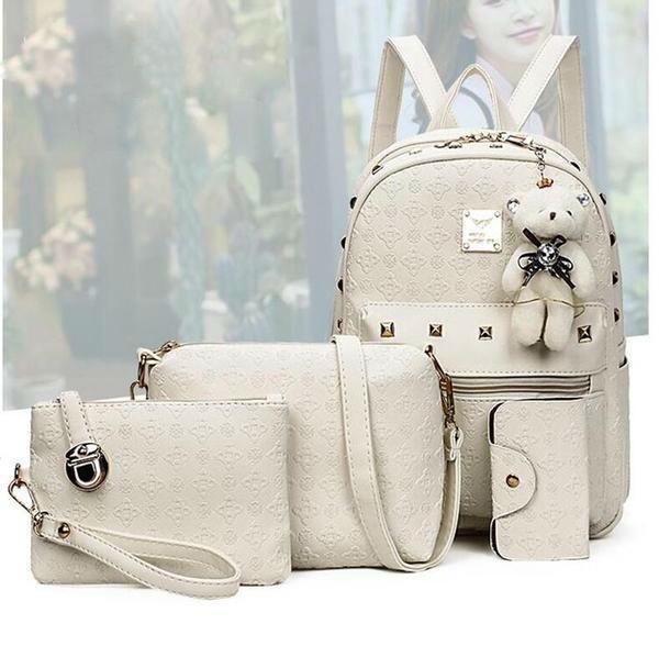 ChicAura | Stylish Elegant Leather Backpack for Women with Gold Accents 10
