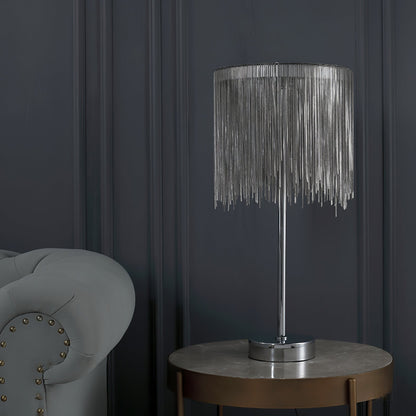 ChicGlow - Table Lamp with Sophisticated Tassel Details and Ambient Lighting 4