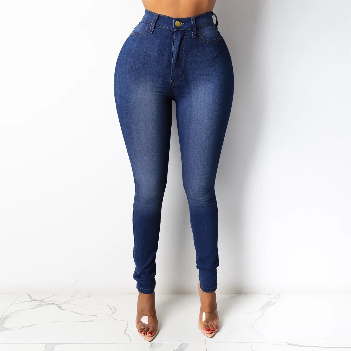 ChicVogue | Elegant High-Waisted Black Jeggings for Women 2