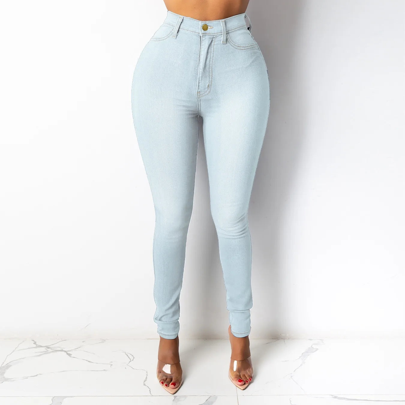 ChicVogue | Elegant High-Waisted Black Jeggings for Women 3