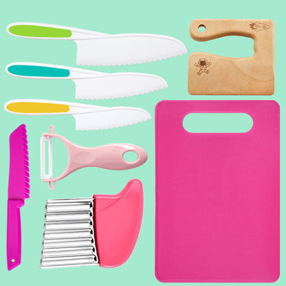 Children’s Cooking Set 8-Piece BPA-Free Kitchen Tools Safe for Ages 2 and Up 2