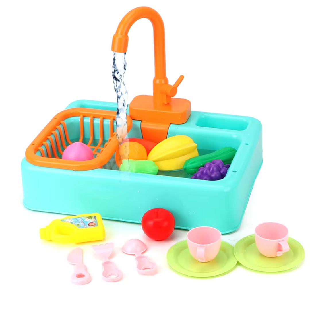 Children’s Educational Sink Toy Interactive Water Tap Durable Plastic 1