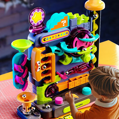 Fun Kids Learning Toy Track Playset Safe Plastic - Lusomart