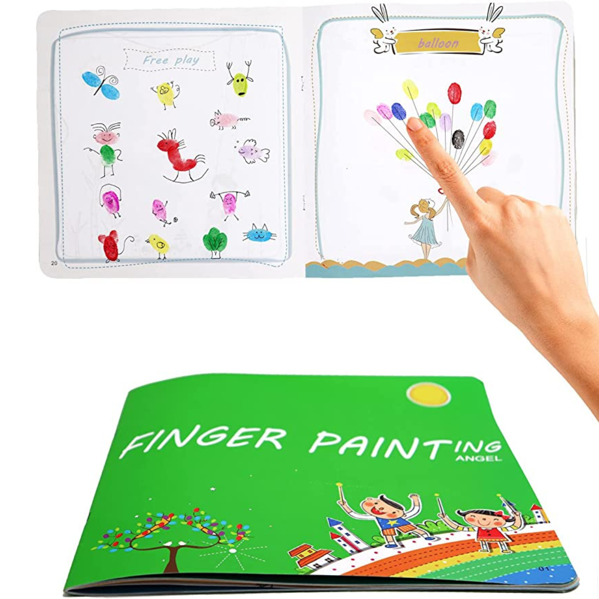 Children's Finger Painting Set - KleurenKracht 1