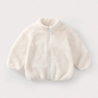 Children’s Plush Coat Casual Warm Jacket Autumn Winter Unisex 6