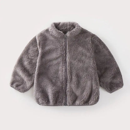 Children’s Plush Coat Casual Warm Jacket Autumn Winter Unisex 7