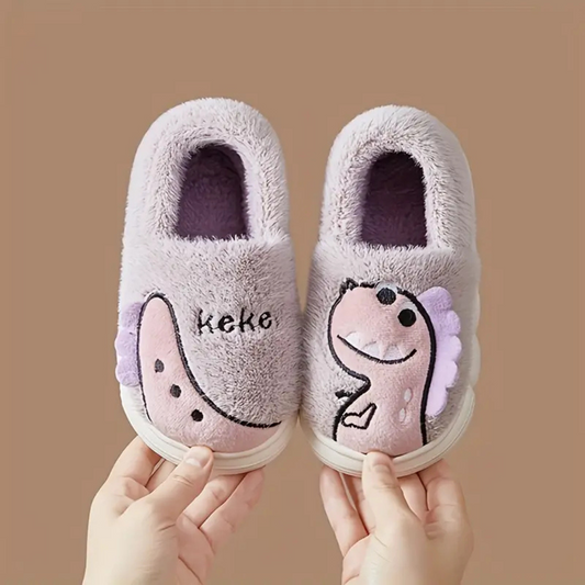 Fun Dinosaur Slippers for Kids Indoor Wear - Lusomart