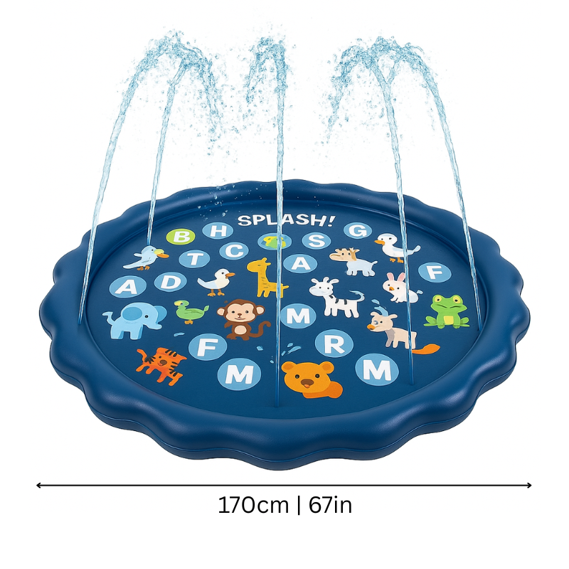 Children’s Water Play Mat Durable PVC 100 cm Safe for Outdoor Fun 6