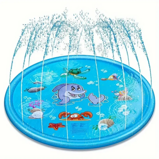 Large Childrens Splash Pad with Built-in Water Sprayers - Lusomart