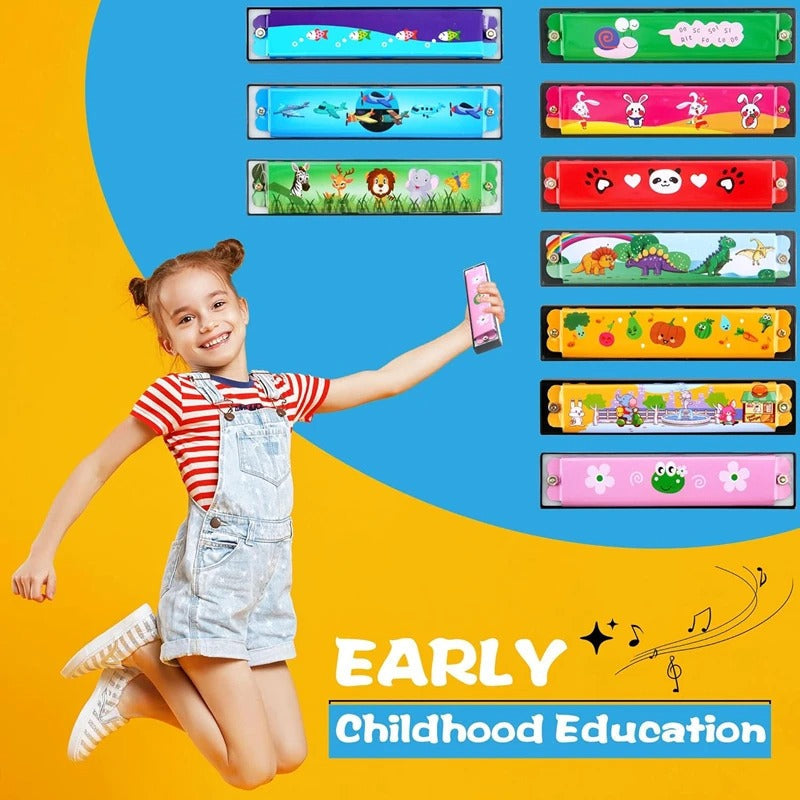 Fun Kids Harmonica Music Instrument Starter - Lusomart