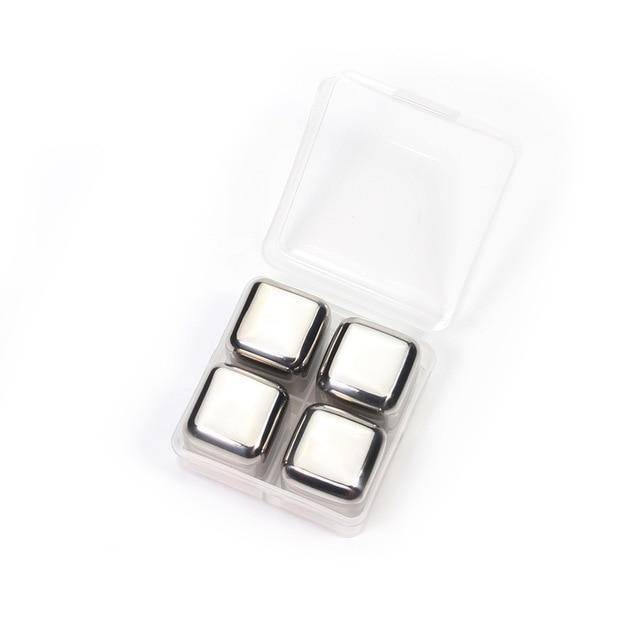 Premium Stainless Steel Reusable Ice Cubes for Drinks - Lusomart