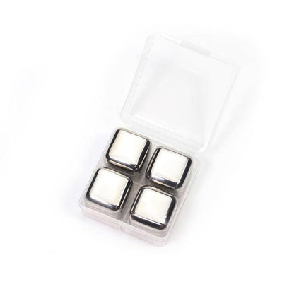 Premium Stainless Steel Reusable Ice Cubes for Drinks - Lusomart
