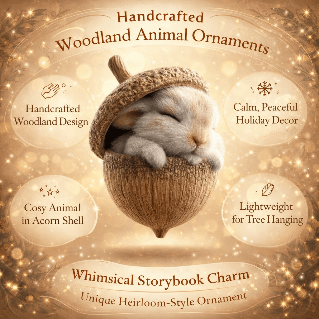 Christmas Woodland Animal Ornament Set