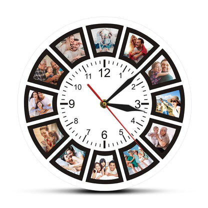 Personalized Digital Picture Frame Wall Clock - Lusomart