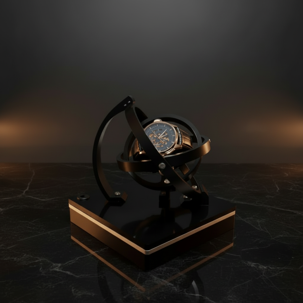 Luxury Automatic Watch Winder Case with Wooden Finish - Lusomart