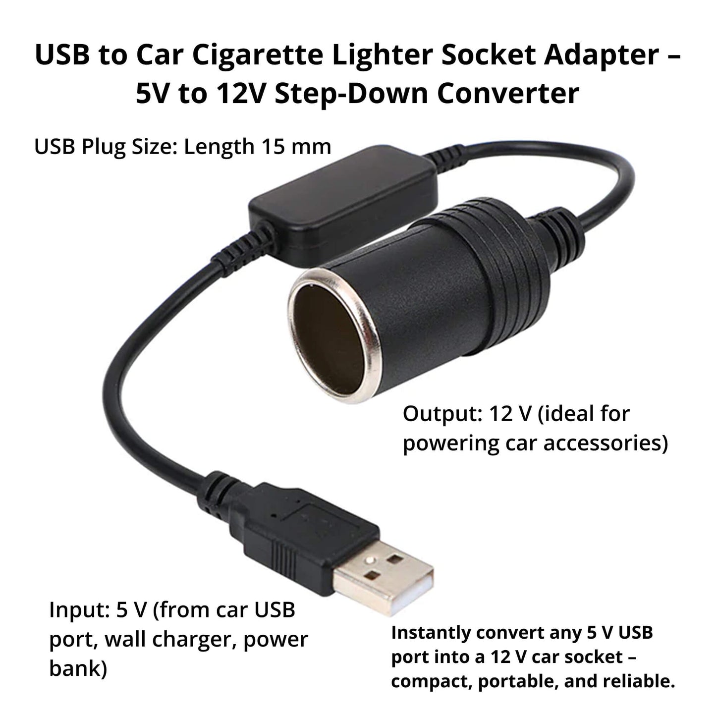 Car USB Charger 12V Power Adapter For Mobile Devices
