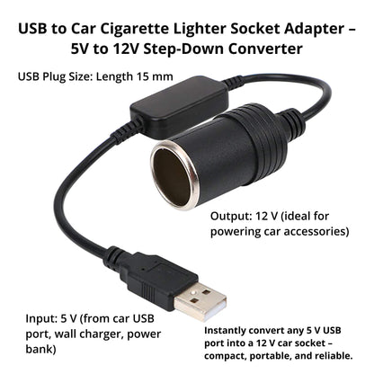 Car USB Charger 12V Power Adapter For Mobile Devices