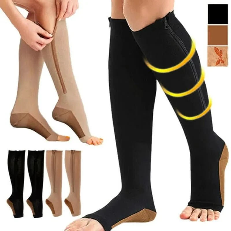 CirculaEase | Comfortable Therapeutic Compression Socks with Zipper 2