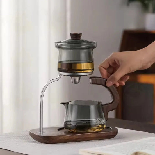 Clear Easy Pour Glass Teapot Set - Lusomart