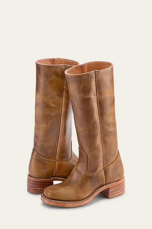 Stylish Ladies Ankle Boots with Low Heel Design - Lusomart