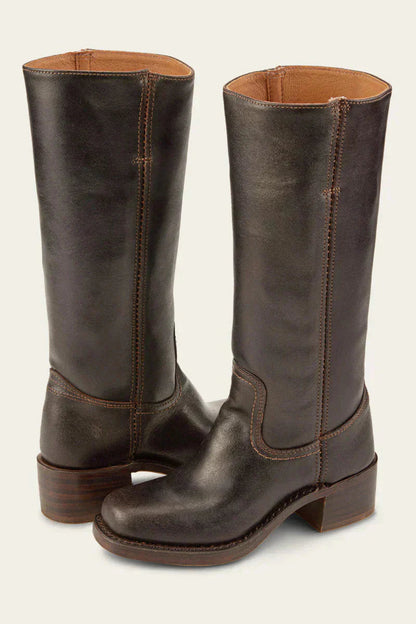 Classic Women's Boots with Block Heel – Durable Handcrafted Design for Timeless Style 3