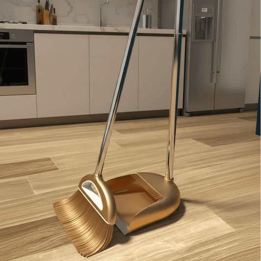 Easy Sweep Lightweight Broom and Dustpan Set - Lusomart