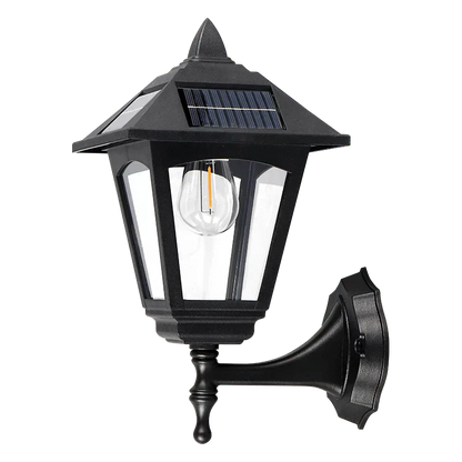 Traditional Garden Solar Powered Wall Light - Lusomart