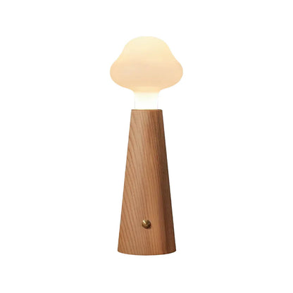 Warm Wooden Nightstand Desk Lamp - Lusomart