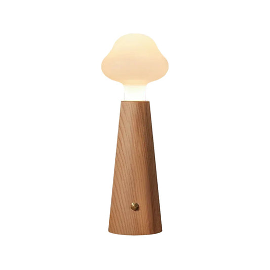 Warm Wooden Nightstand Desk Lamp - Lusomart