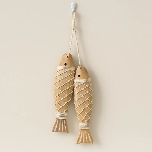 Beachy Driftwood Fish Wall Decor - Lusomart