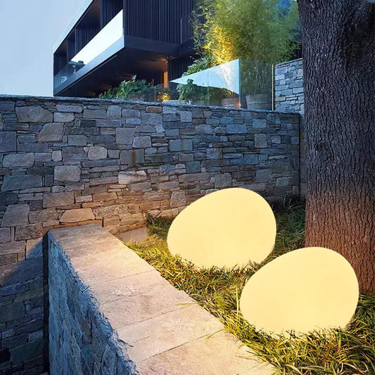 Solar Powered Colorful Rock Garden Lamp - Lusomart