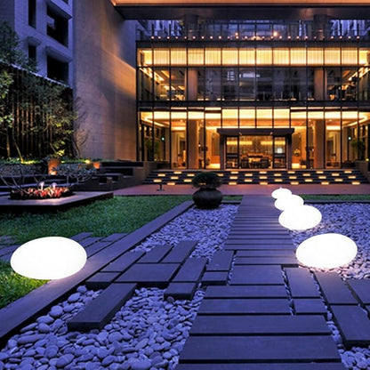 Solar Powered Colorful Rock Garden Lamp