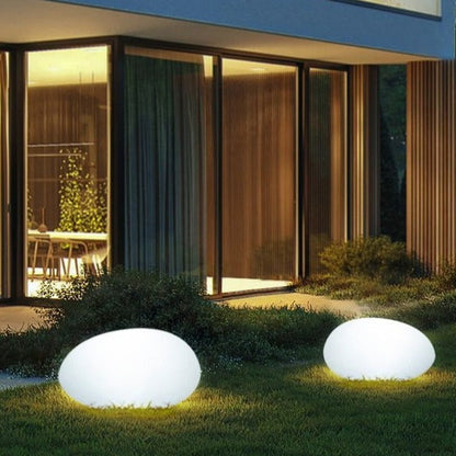 Solar Powered Colorful Rock Garden Lamp