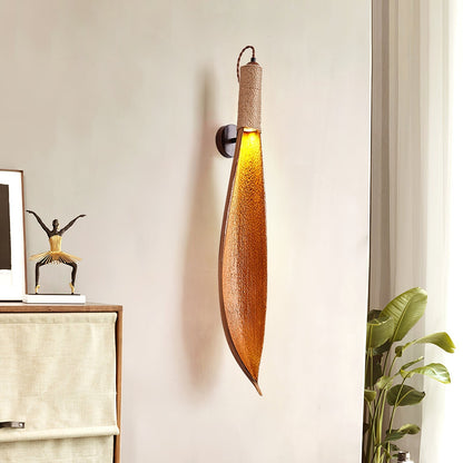 CocoaGlow | Rustic Natural Wall Lamp with Organic Jute Design 5